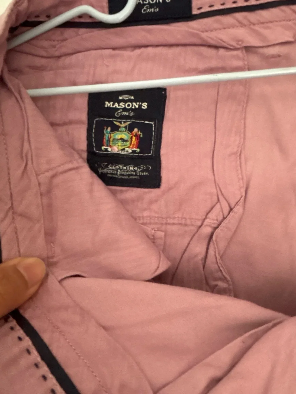 Mason's New York Men's Pink Cotton Chino Pants Made in Bulgaria- Size 46